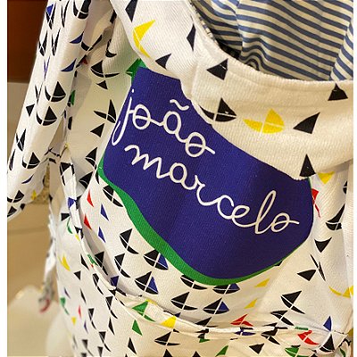 ROUPÃO  PERSONALIZADO_ BARQUINHOS DE CORDEL _ ÖTA PARA FILHOTES