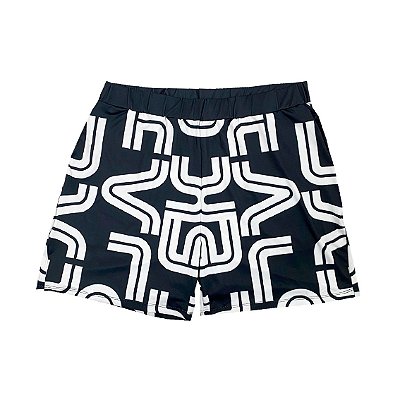 bermuda de TENNIS E BEACH TENNIS: modelo |FEDERER| . PLAY branco preto