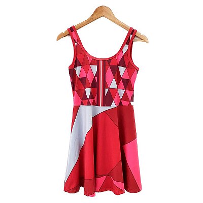vestido  de TENNIS |MARIA ESTHER| .  estampa QUARTZO ROSA DRUSA . ÖTA TENNIS CLUB