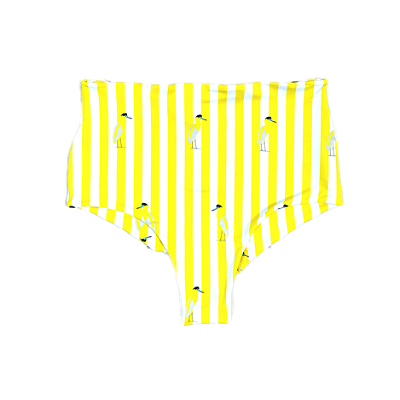 HOT PANT PARA BEACH TENISTA/SURF .  estampa GARÇA-REAL YELLOW . ÖTA TENNIS CLUB
