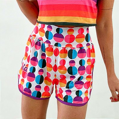 SHORT FREEDOM -FILHOTE DE ARCO-ÍRIS . RUN LIKE A GIRL . ÖTA TENNIS CLUB