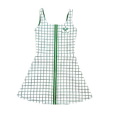 vestido  de TENNIS |ONS| .  estampa SQUARE BRANCO . LA DOLCE VITA . ÖTA TENNIS CLUB