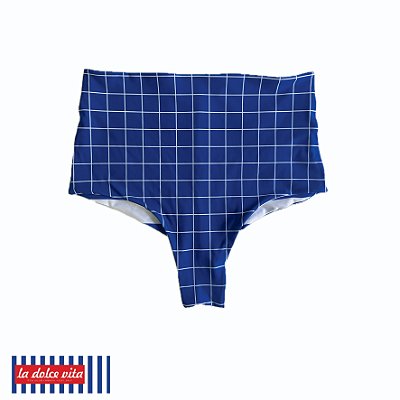 HOT PANT PARA BEACH TENISTA/SURF .  estampa SQUARE AZUL. LA DOLCE VITA . ÖTA TENNIS CLUB