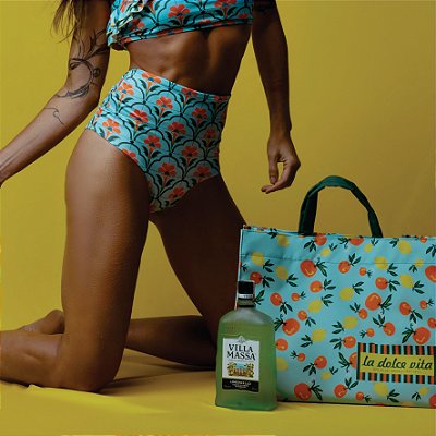 Bolsa de mão _ estampa CÍTRICOS NAPOLITANOS . LA DOLCE VITA . OTA TENNIS CLUB