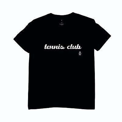 CAMISETA ALGODÃO . estampa TENNIS CLUB BLUE Ö. OTA CAMISETAS .