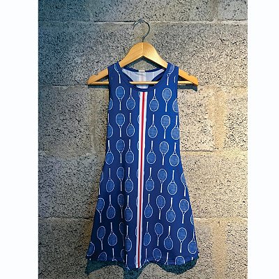 vestido de TENNIS e B.T | nadador RACKET TENNIS. BLUE . ÖTA TENNIS CLUB
