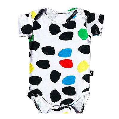 body para bebê . estampa sementinhas da alegria . OTA .