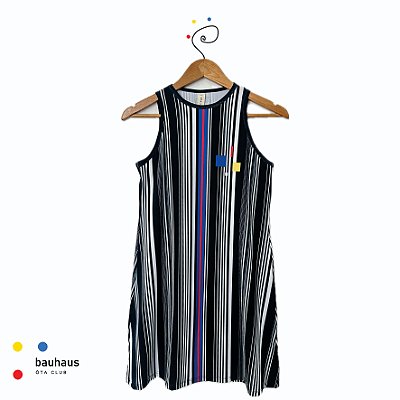 vestido de TENNIS e B.T | SHARAPOVA . estampa GEOMETRIA BHS.3 BLACK. BAUHAUS . ÖTACLUB
