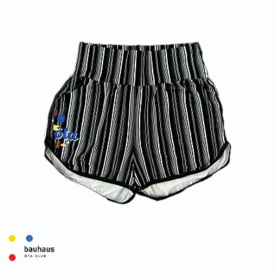 SHORT FREEDOM -estampa BHS.2 BLACK. BAUHAUS . ÖTA TENNIS CLUB