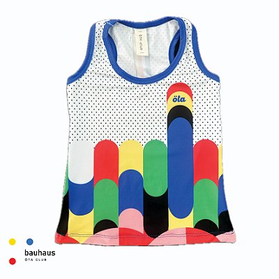 camiseta REGATA nadador BARTY . estampa GEOMETRIA BHS1. BAUHAUS. ÖTA TENNIS CLUB