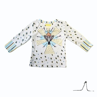 BLUSA DE PROTEÇÃO infantil SLIM . estampa ESPIRITO SANTO . SILÊNCIO DE MARIA . OTA .