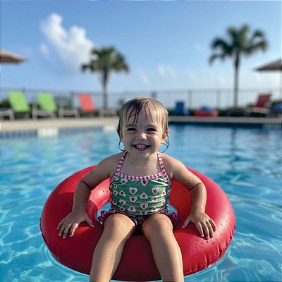 BIQUINI infantil . estampa SAGRADO CORAÇÃO DE JESUS . OTA .