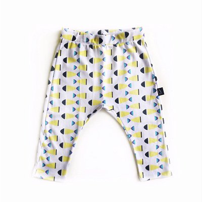 CALÇA LEGGING infantil . estampa PEIXINHOS . OTA .
