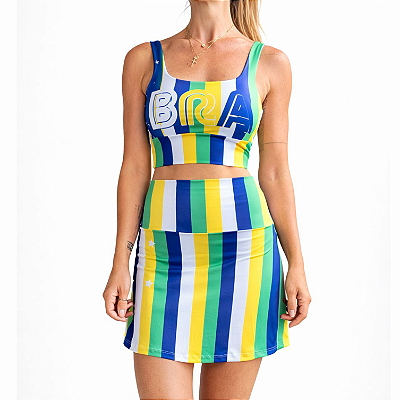 top de TENNIS |SAKKARI . estampa FREQUÊNCIA BRASIL . ÖTA TENNIS CLUB