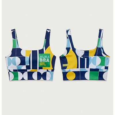 top de TENNIS |SAKKARI . estampa GEOMÉTRICO BRASIL . ÖTA TENNIS CLUB