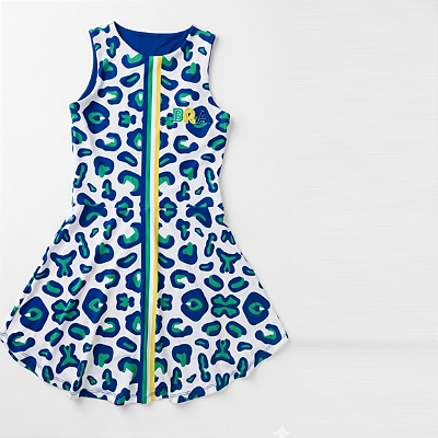 vestido de TENNIS e B.T | BADOSA . ONÇA PINTADA BRASIL . ÖTA TENNIS CLUB