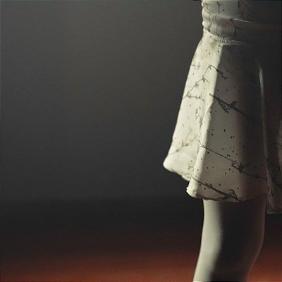 Saia de Ballet Infantil . estampa Camomilas White . OTA .