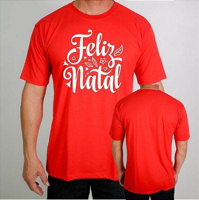 Camiseta Feliz Natal Merry Christmas Papai noel