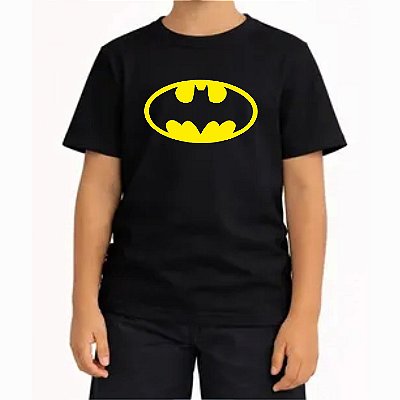Camiseta Preta Infantil Batman