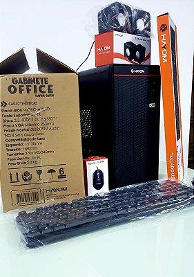 Computador novo na caixa com acessórios super rápido com 1 ano de garantia. Entrega e instalação grátis na região até 12x