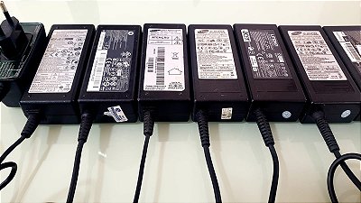 Carregadores/fontes Notebooks Dell Samsung, HP, Acer e Positivo originais com garantia