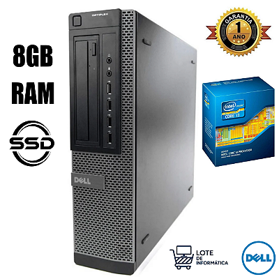 PROMOÇÃO FIM DE LOTE - Computador Dell Optiplex 3.40GHZ 8GB SSD. 1 Ano de Garantia. Até 12x