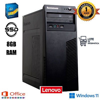 Computador Lenovo Core i3 Quarta Geração 3.60 Ghz| Rápido e Confiável | Trabalho/Estudo | 1 Ano de Garantia