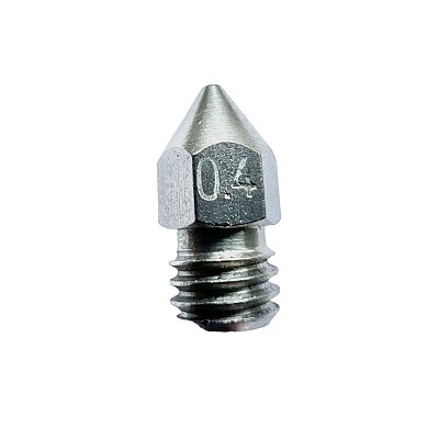 Bico Extrusora MK8 1,75mm - Nozzle 0.4 mm - Inox