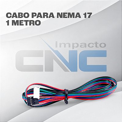 Cabo Flat 105G 300V para Motor Nema 17 - 1m