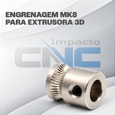 Engrenagem Mk8 Para Extrusora 3d 1,75mm Reprap Impressora