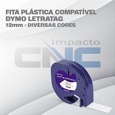 Fita Plástica Para Dymo Letratag 12mm