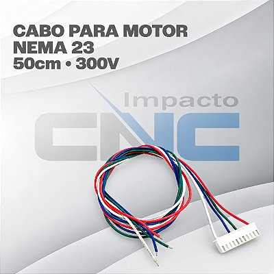 Cabo Flat 105G 300V para Motor Nema 23 - 50cm