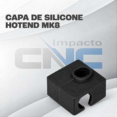 Capa Isolante Termica em Silicone para Bloco Aquecedor / Hotend MK8
