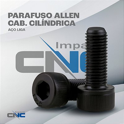 Parafuso Allen Cab Cilíndrica - DIN 912 0,80 - M5 - Aço Liga