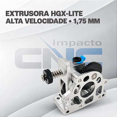 Extrusora Alta Velocidade HGX-LITE 1,75mm Prata