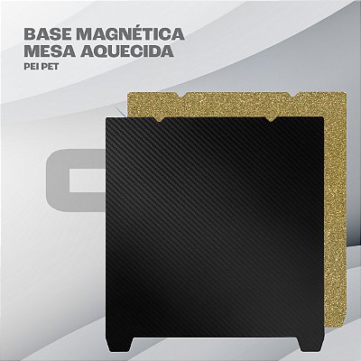 Base Magnética Mesa Aquecida Pei Pet 235x235mm