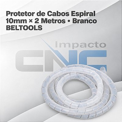Protetor de Cabos Espiral 10mm X 2m Branco BELTOOLS