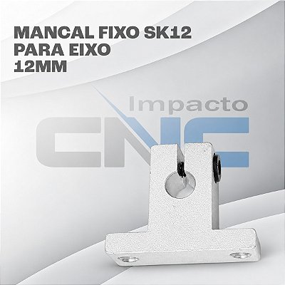 Mancal fixo sk12 para eixo 12mm