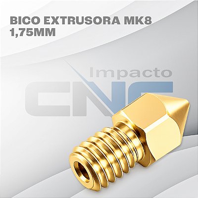 Bico Extrusora MK8 1,75mm - Nozzle 0.3 mm