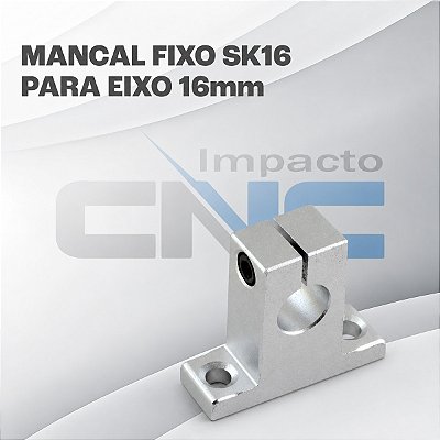 Mancal fixo sk16 para eixo 16mm