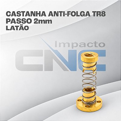Castanha Anti-Folga TR8 passo 2mm