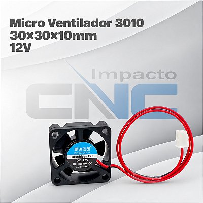 Micro Ventilador Cooler 30x30x10mm 12v - 3010