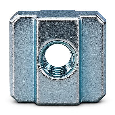 Porca Martelo T Deslizante 4545 - M4 - Aço Carbono Niquelado