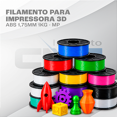 Filamento Impressora 3D ABS 1,75mm 1kg - MP
