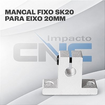 Mancal fixo sk20 para eixo 20mm