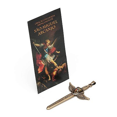 ESPADA SÃO MIGUEL ARCANJO COM FOLHETO