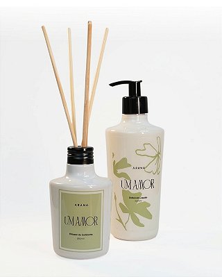 Kit Um Amor -Sabonete Líquido 400ml e Difusor de Ambiente 250ml -Arana