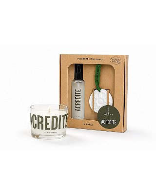 Kit Acredite -Pingente Perfumado e Vela 100g - Arana