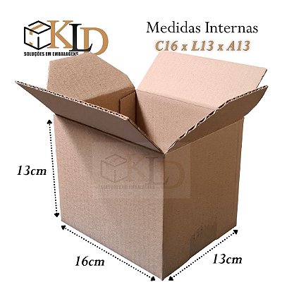100 caixas de papelão - MEDIDAS 16x13x13 cm | 1º LINHA - ENVIOS CANECAS & BONÉS ABA TORTA