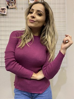 Tricot Iana Magenta @usemika Feminina